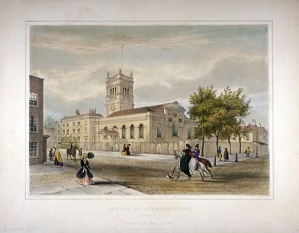 All Saints Church, Wandsworth, London, 1848. Artist: I Shaw