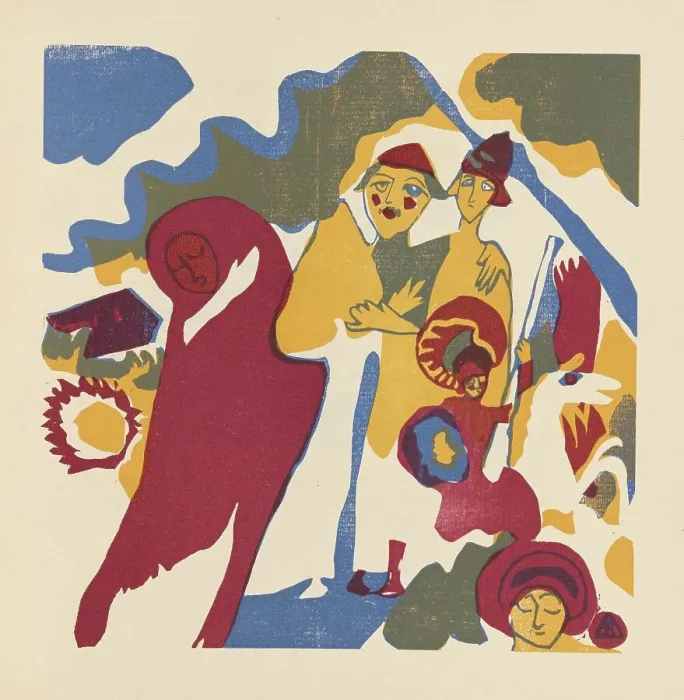 Framed Print : All Saints Day (Allerheiligen). From Klänge (Sounds), 1913. Creator: Kandinsky, Wassily Vasilyevich (1866-1944) Framed Print : All Saints Day (Allerheiligen). From Klänge (Sounds), 1913. Creator: Kandinsky, Wassily Vasilyevich (1866-1944)