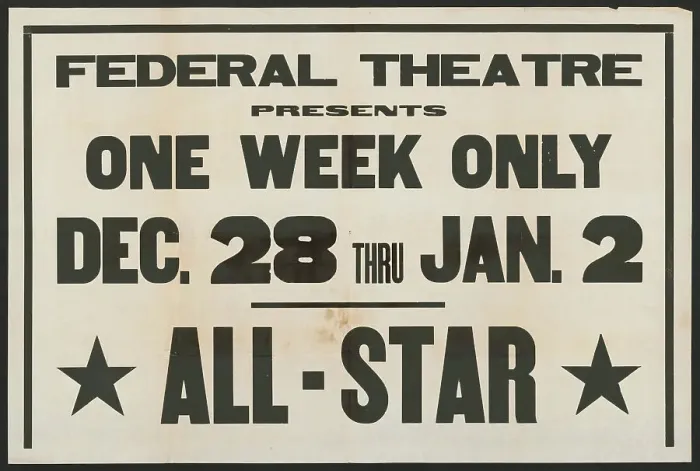 Framed Print : All-Star Vaudeville, [193-]. Creator: Unknown