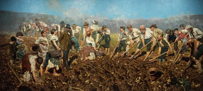 Framed Print : Alla vanga, 1890. Creator: Ferraguti, Arnaldo (1862&ndash1925) Framed Print : Alla vanga, 1890. Creator: Ferraguti, Arnaldo (1862&ndash1925)