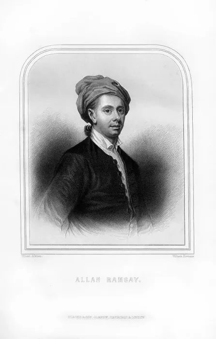 Framed Print : Allan Ramsay, Scottish poet, (1870). Artist: William Howson Framed Print : Allan Ramsay, Scottish poet, (1870). Artist: William Howson