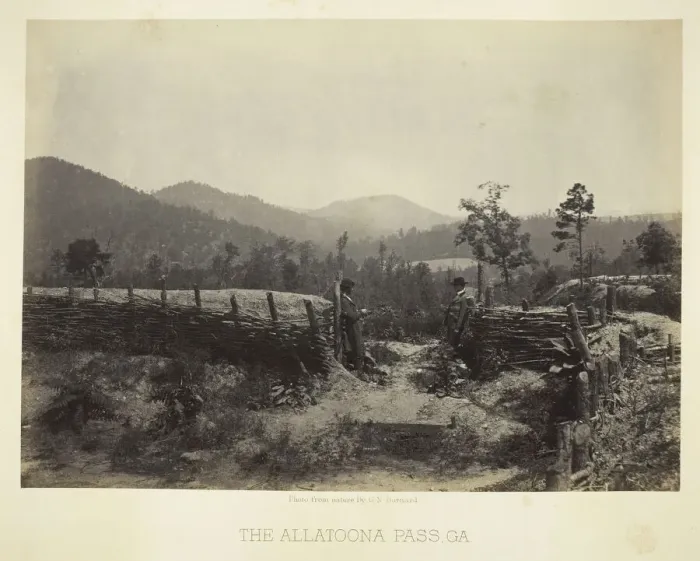 Framed Print : The Allatoona Pass, GA, 1866. Creator: George N. Barnard Framed Print : The Allatoona Pass, GA, 1866. Creator: George N. Barnard