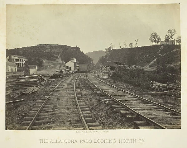 The Allatoona Pass, looking North, GA, 1866. Creator: George N. Barnard