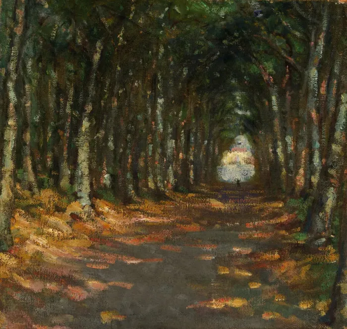Framed Print : Allee dans le Parc, ca. 1906. Creator: Alice Pike Barney Framed Print : Allee dans le Parc, ca. 1906. Creator: Alice Pike Barney