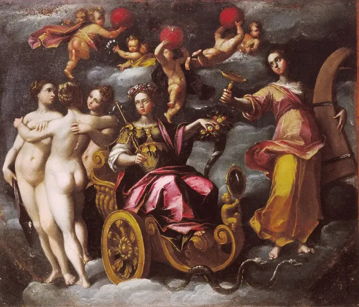 Framed Print : Allegoria del Buon Governo (Allegory of the good Govern), 1592-1593. Creator: Venturini, Gaspare (active 1576-1593) Framed Print : Allegoria del Buon Governo (Allegory of the good Govern), 1592-1593. Creator: Venturini, Gaspare (active 1576-1593)