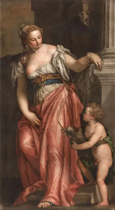 Framed Print : Allegoria della Scultura (Allegory of Sculpture), ca 1557. Creator: Veronese, Paolo (1528-1588) Framed Print : Allegoria della Scultura (Allegory of Sculpture), ca 1557. Creator: Veronese, Paolo (1528-1588)