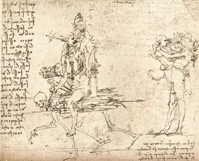 Framed Print : Allegorical composition, c1472-c1519 (1883). Artist: Leonardo da Vinci Framed Print : Allegorical composition, c1472-c1519 (1883). Artist: Leonardo da Vinci