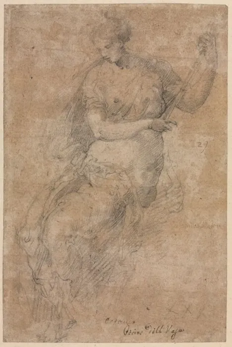 Framed Print : Allegorical Figure, 16th century. Creator: Niccolo dell Abbate (Italian, c. 1512-1571) Framed Print : Allegorical Figure, 16th century. Creator: Niccolo dell Abbate (Italian, c. 1512-1571)