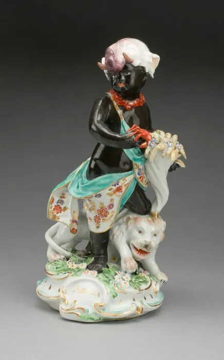 Framed Print : Allegorical Figure of Africa, Derby, 1770 / 80. Creator: Derby Porcelain Manufactory Framed Print : Allegorical Figure of Africa, Derby, 1770 / 80. Creator: Derby Porcelain Manufactory
