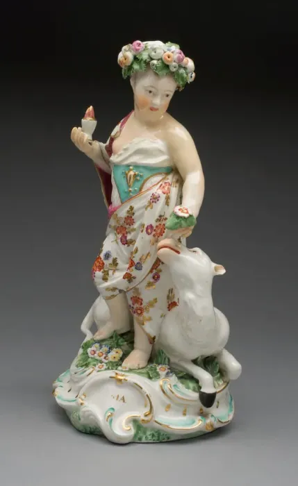 Framed Print : Allegorical Figure of Asia, Derby, 1770 / 80. Creator: Derby Porcelain Manufactory England Framed Print : Allegorical Figure of Asia, Derby, 1770 / 80. Creator: Derby Porcelain Manufactory England