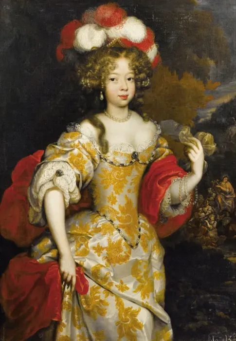 Framed Print : Allegorical Portrait of Hortense Mancini (1646-1699), Duchesse Mazarin Framed Print : Allegorical Portrait of Hortense Mancini (1646-1699), Duchesse Mazarin