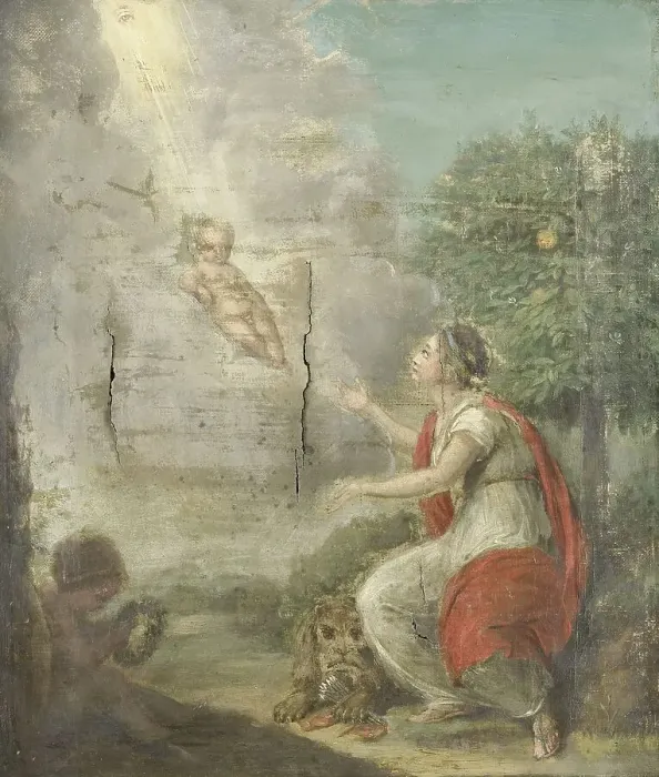 Framed Print : Allegorical Representation of the Birth of William Frederick, Prince of Orange-Nassau, later King Wi Creator: Anon Framed Print : Allegorical Representation of the Birth of William Frederick, Prince of Orange-Nassau, later King Wi Creator: Anon