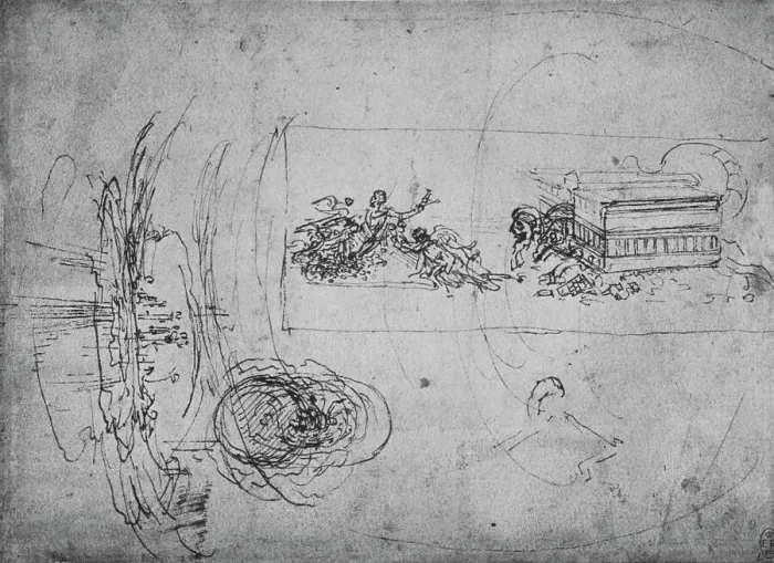 Framed Print : Allegorical Representation, c1480 (1945). Artist: Leonardo da Vinci Framed Print : Allegorical Representation, c1480 (1945). Artist: Leonardo da Vinci