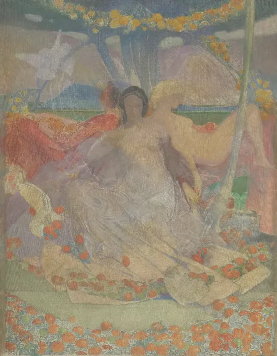 Framed Print : Allegorical Scene, 1920-1940. Creator: Emile Vloors Framed Print : Allegorical Scene, 1920-1940. Creator: Emile Vloors