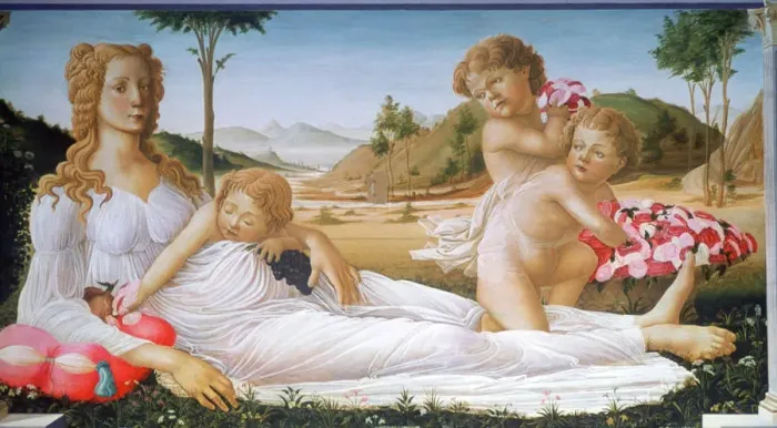 Framed Print : An Allegory, 1490-1550. follower of Botticelli Framed Print : An Allegory, 1490-1550. follower of Botticelli