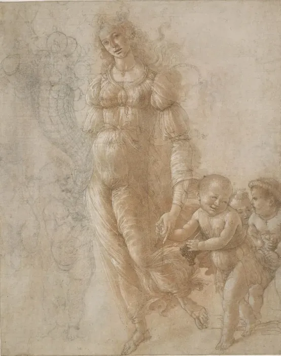 Framed Print : Allegory of Abundance or Autumn, ca 1470-1475 Framed Print : Allegory of Abundance or Autumn, ca 1470-1475