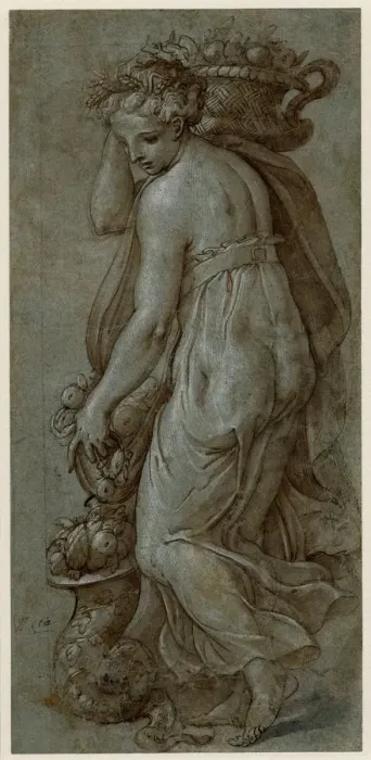 Framed Print : Allegory of Abundance. Creator: Vasari, Giorgio (1511-1574) Framed Print : Allegory of Abundance. Creator: Vasari, Giorgio (1511-1574)