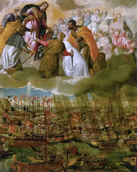 Framed Print : Allegory of the Battle of Lepanto, c. 1573 Framed Print : Allegory of the Battle of Lepanto, c. 1573