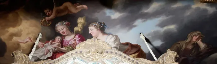 Framed Print : Allegory of the birth of King Charles XI, 1668. Creator: David Klocker Ehrenstrahl