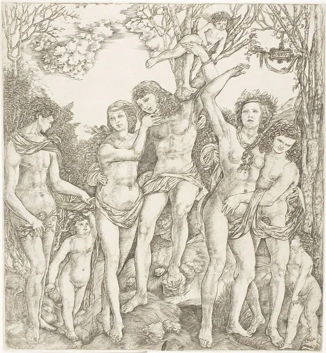 Framed Print : Allegory of Carnal Love, c.1530. Creator: Cristofano di Michele Martini Framed Print : Allegory of Carnal Love, c.1530. Creator: Cristofano di Michele Martini