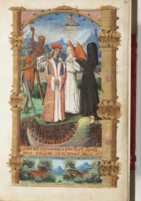 Framed Print : Allegory of Death (Book of Hours), c. 1510. Artist: Master of Jacques de Besancon (active 1500-1515) Framed Print : Allegory of Death (Book of Hours), c. 1510. Artist: Master of Jacques de Besancon (active 1500-1515)