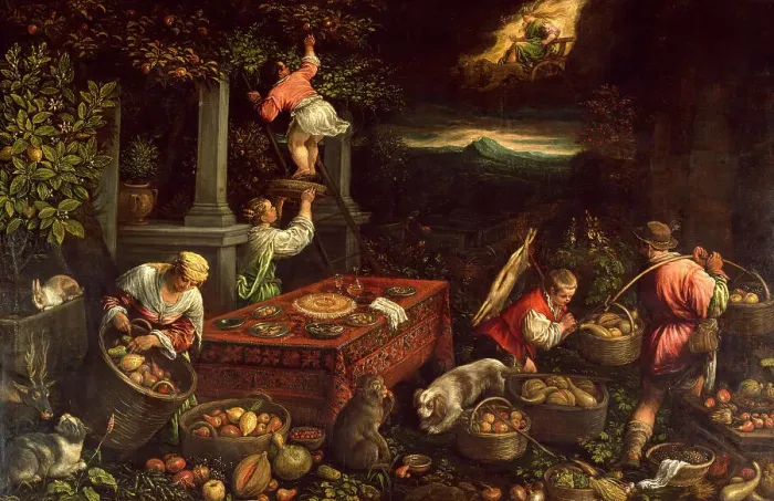 Framed Print : Allegory of the Element Earth, c1580. Creator: Leandro Bassano Framed Print : Allegory of the Element Earth, c1580. Creator: Leandro Bassano