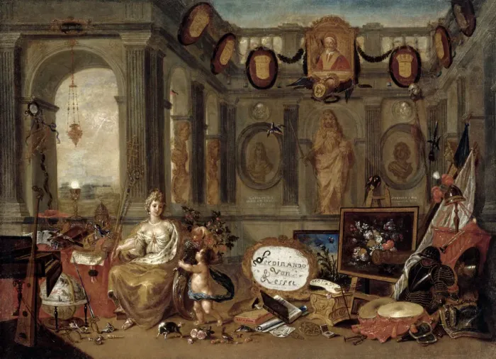 Framed Print : Allegory of Europe, 1689. Creator: Kessel, Ferdinand van (1648-1696) Framed Print : Allegory of Europe, 1689. Creator: Kessel, Ferdinand van (1648-1696)