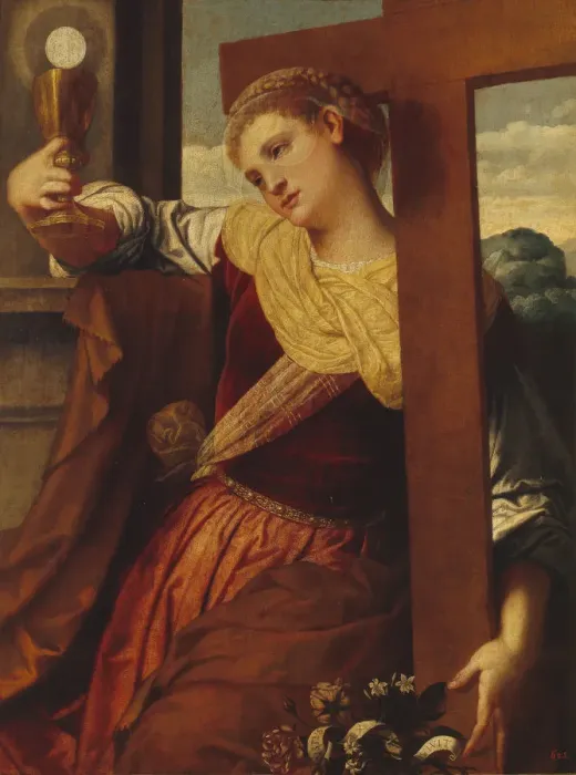 Framed Print : The Allegory of Faith. Artist: Moretto da Brescia (ca 1498 - 1554) Framed Print : The Allegory of Faith. Artist: Moretto da Brescia (ca 1498 - 1554)