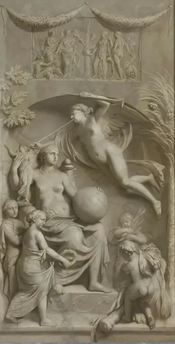 Framed Print : Allegory of Fame, 1675-1683. Creator: Gerard de Lairesse Framed Print : Allegory of Fame, 1675-1683. Creator: Gerard de Lairesse