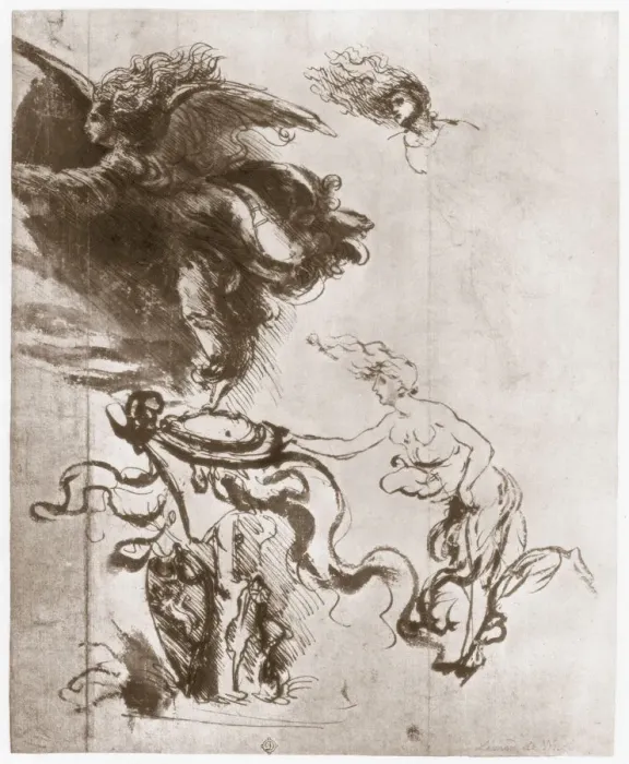Framed Print : Allegory of Fortuna, c1483. Artist: Leonardo da Vinci Framed Print : Allegory of Fortuna, c1483. Artist: Leonardo da Vinci