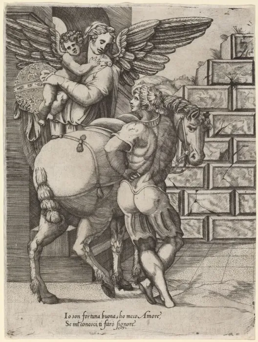 Framed Print : Allegory of Fortune. Creator: Unknown Framed Print : Allegory of Fortune. Creator: Unknown