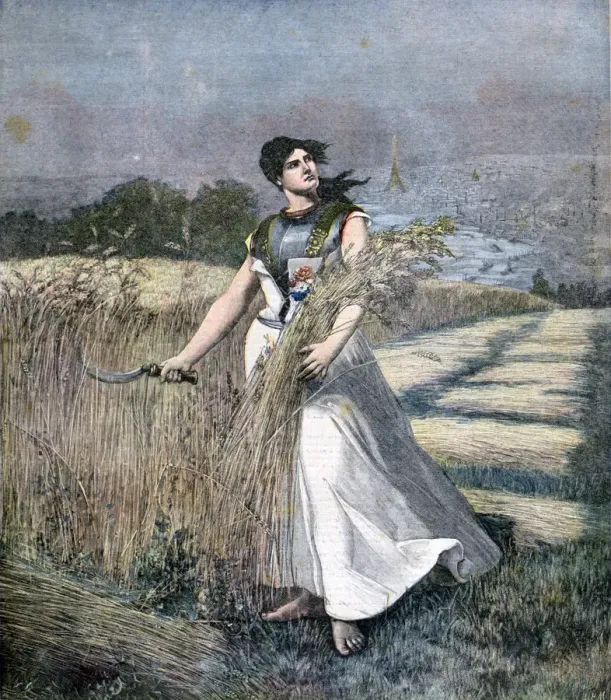 Framed Print : Allegory of France, 1891. Artist: Henri Meyer Framed Print : Allegory of France, 1891. Artist: Henri Meyer