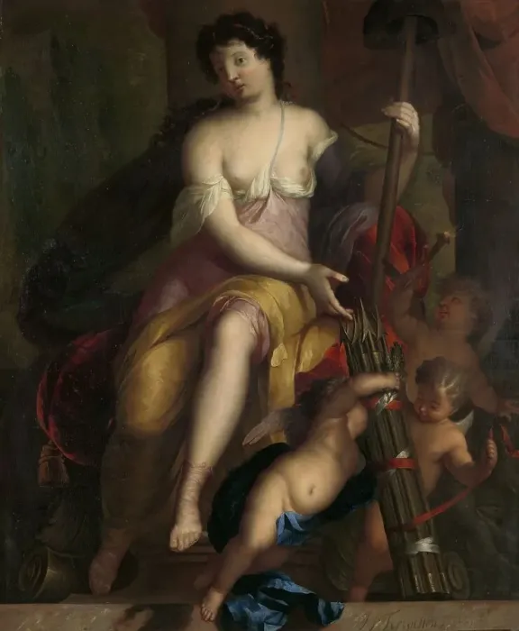 Framed Print : Allegory of freedom, 1701. Creator: Mattheus Terwesten Framed Print : Allegory of freedom, 1701. Creator: Mattheus Terwesten