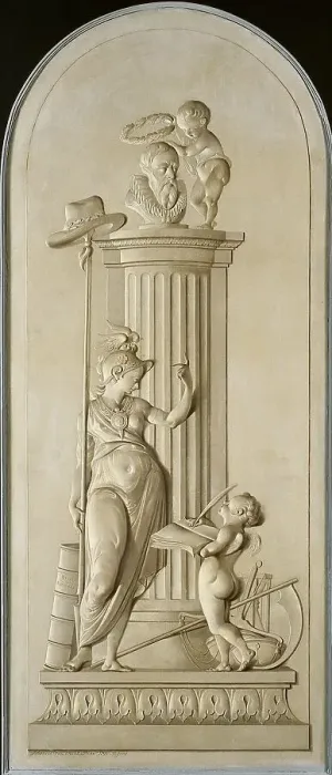 Framed Print : Allegory of Freedom, 1790. Creator: Johannes van Dregt Framed Print : Allegory of Freedom, 1790. Creator: Johannes van Dregt