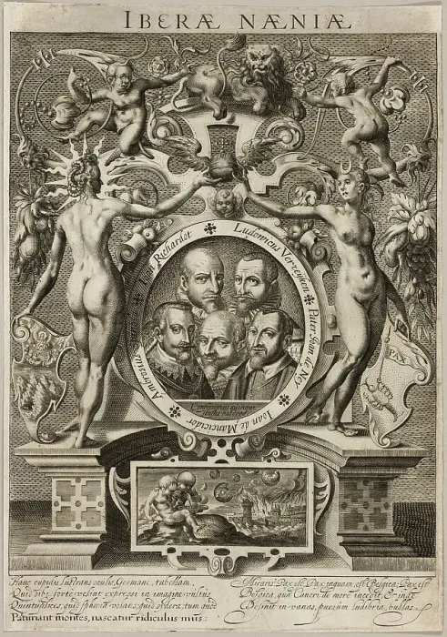 Framed Print : Allegory on the Futility of Peace Talks with Spain, 1608. Creator: Unknown Framed Print : Allegory on the Futility of Peace Talks with Spain, 1608. Creator: Unknown