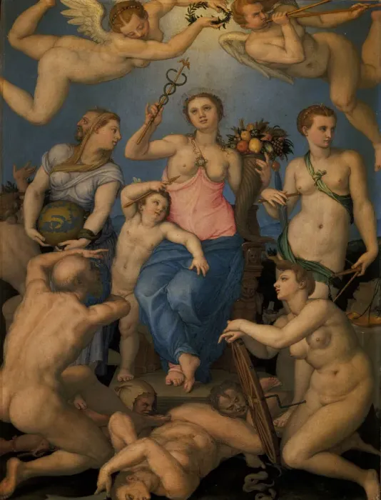 Framed Print : Allegory of Happiness, 1564 Framed Print : Allegory of Happiness, 1564