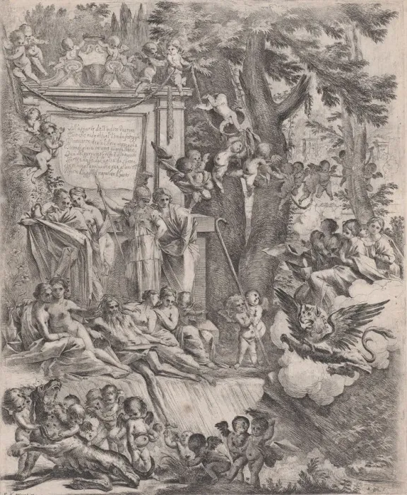 Framed Print : An allegory in honor of the arrival of Cardinal Franciotti as Bishop of Lucca, 1637 Framed Print : An allegory in honor of the arrival of Cardinal Franciotti as Bishop of Lucca, 1637
