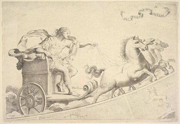 Allegory in Honor of Louis XIV. Creator: Claude Mellan