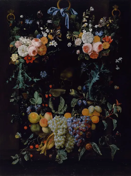 Framed Print : Allegory on Human Life, c1658-1660. Creator: Joris van Son Framed Print : Allegory on Human Life, c1658-1660. Creator: Joris van Son