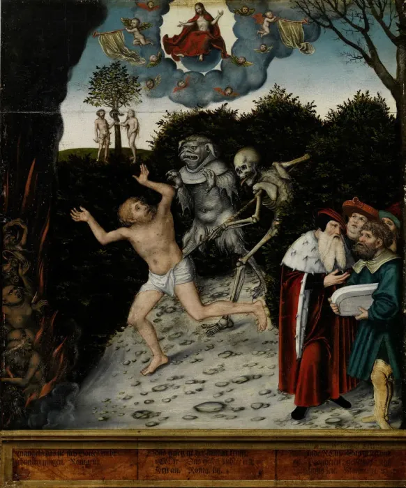 Framed Print : Allegory of Law and Grace, 1529 Framed Print : Allegory of Law and Grace, 1529