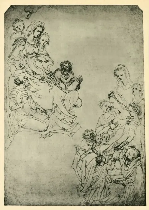 Framed Print : Allegory of the Liberal Arts: Logic and Grammar, early 15th century, (1943). Creator Framed Print : Allegory of the Liberal Arts: Logic and Grammar, early 15th century, (1943). Creator