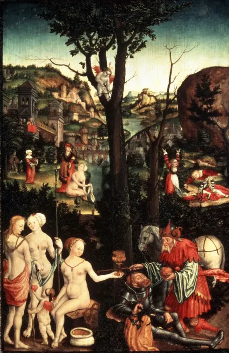 Framed Print : Allegory of Love ( Amor omnia vincit ), 16th century. Artist: Matthias Gerung Framed Print : Allegory of Love ( Amor omnia vincit ), 16th century. Artist: Matthias Gerung