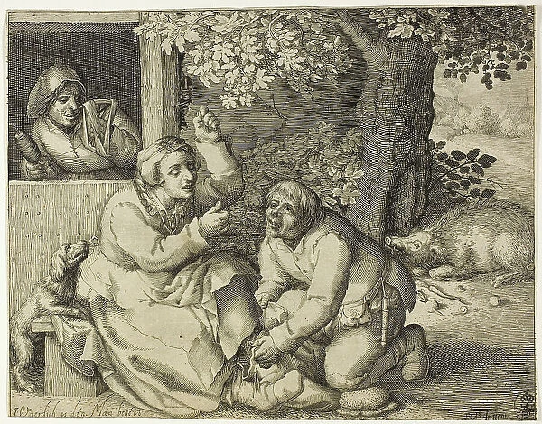 Allegory of Marital Strife, 1607. Creator: Pieter Serwouters