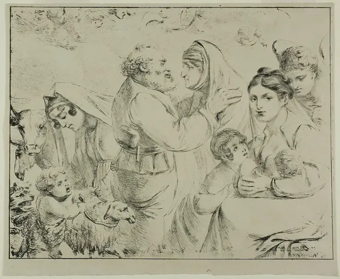 Framed Print : Allegory of Maternal Felicity, 1817. Creator: Vivant Denon Framed Print : Allegory of Maternal Felicity, 1817. Creator: Vivant Denon