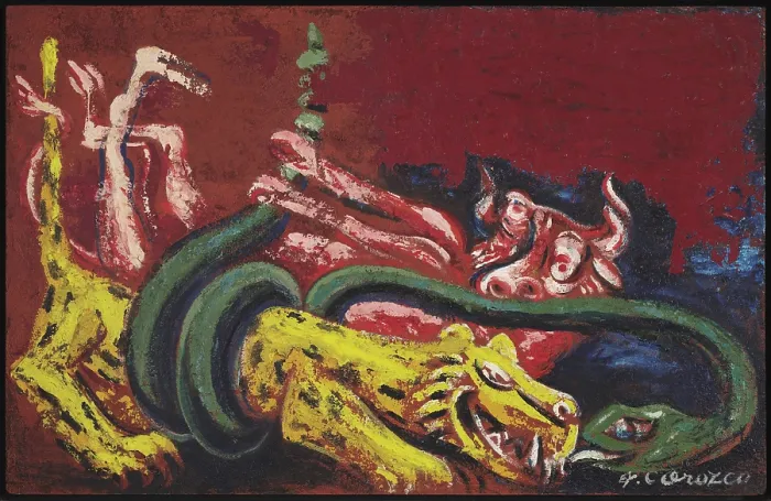 Framed Print : Allegory of Mexico, c1948. Creator: Orozco, Jose Clemente (1883-1949) Framed Print : Allegory of Mexico, c1948. Creator: Orozco, Jose Clemente (1883-1949)
