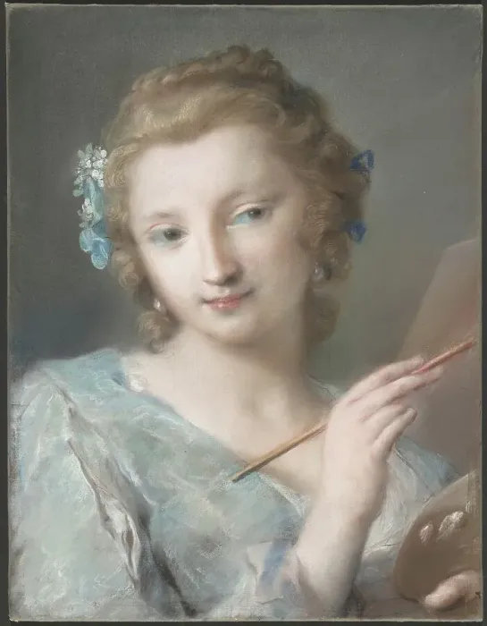 Framed Print : Allegory of Painting, 1730s. Creator: Rosalba Giovanna Carriera