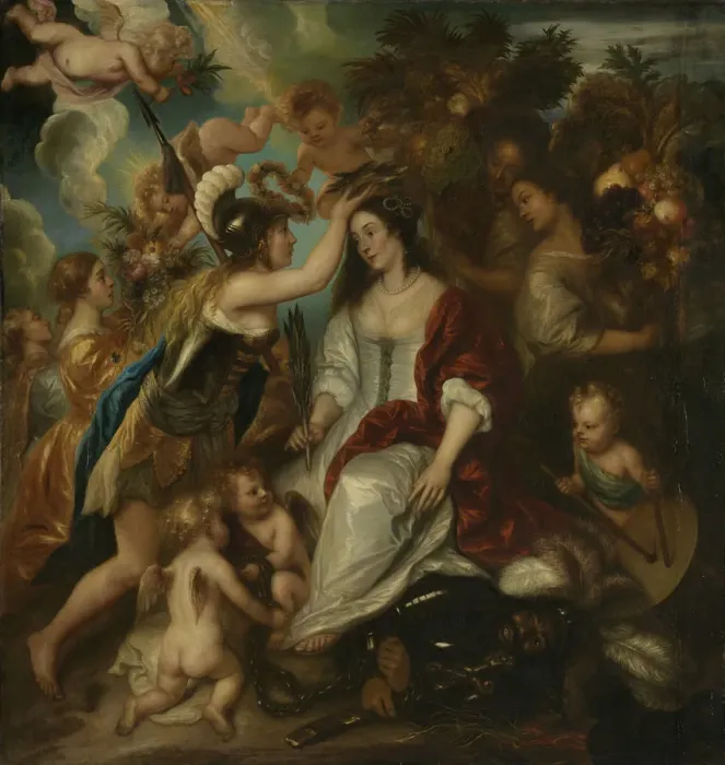 Framed Print : Allegory of Peace, 1652. Artist: Lievens, Jan (1607-1674) Framed Print : Allegory of Peace, 1652. Artist: Lievens, Jan (1607-1674)