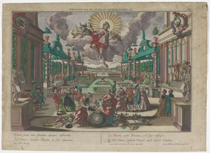 Framed Print : Allegory of the planet Venus, 1742-1801. Creator: Georg Balthasar Probst Framed Print : Allegory of the planet Venus, 1742-1801. Creator: Georg Balthasar Probst