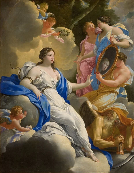 Allegory of Prudence, 1645. Creator: Vouet, Simon (1590-1649)