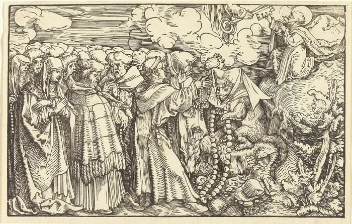 Framed Print : Allegory - Religious Frivolity. Creator: Hans Weiditz Framed Print : Allegory - Religious Frivolity. Creator: Hans Weiditz